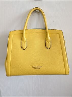 kate spade Yellow Pebbled Leather Satchel